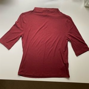 Ribbed Mock Neck Top